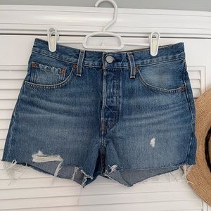 Levi’s denim cutoff shorts